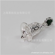 925纯银DIY配件批发镂空风铃摇铃龙凤玲梦驼铃零件挂件吊坠批发