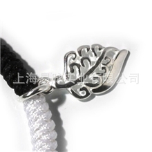 925纯银DIY配件手工编织批发小叶子吊坠零件挂件吊坠批发