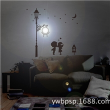 儿童房间装饰贴时尚墙贴带灯插电
