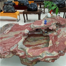 灵璧石彩石茶台