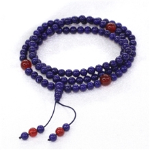 天然水晶批发青金石佛珠6mm108辟邪开运佛珠