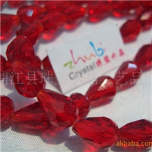 厂家直销水晶玻璃项链、水滴形珠串