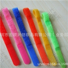 厂家供应魔术贴扎带、耳机魔术贴绑线带、黄色魔术贴扎带