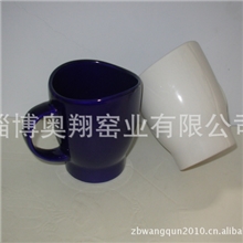 厂家直销元宝口设计陶瓷杯广告陶瓷杯