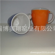 供应现款设计元宝口陶瓷杯异型陶瓷杯