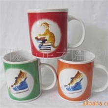 供应陶瓷杯绿釉杯礼品杯库存杯商务礼品杯