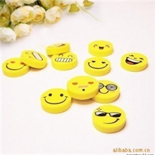 可爱逼真橡皮擦笑脸橡皮新品特价