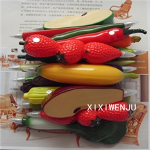 水果笔农场笔蔬菜笔水果卡通圆珠笔可换芯冰箱贴
