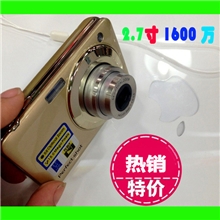 数码相机厂批发卡片相机5倍焦距2.7寸屏1600万伸缩镜头数码相机