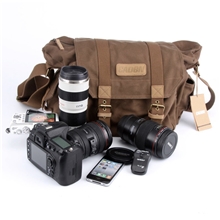 CADEN卡登F1帆布复古休闲单反相机包摄像机包摄影包旅行通用