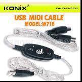 USBMIDI线音乐编辑线USB接口MIDI连接线MIDI键盘线