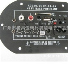 12V24V220V三用型低音炮功放板6寸8寸10寸插卡功放厂价