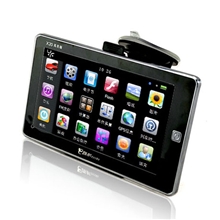 E路航X207寸高清新款超薄苹果五代外观GPS导航仪低价批发