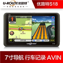 7寸导航仪GPS导航仪带行车记录倒车后视娱乐四合一优路特S18T12