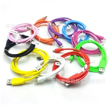 V8加长头OD4.5加粗智能机通用数据线1米原铜MICRO充电数据线