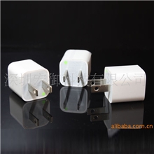 厂家供应IPHONE44S5充电器USB绿点充电器苹果充电器足1A稳定