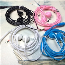 MP3耳机批发重低音耳塞式4色水晶线供应中孔6U低音质喇叭