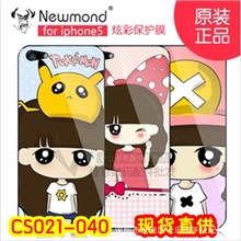 牛魔王闪钻卡通彩膜iphone4彩膜批发闪钻苹果手机全身贴膜厂家