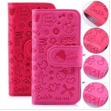 苹果4手机皮套苹果4S手机壳iphone5小魔女左右翻皮套5S保护套