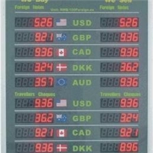 ODMLED银行汇率牌、酒店房价牌、生产看板