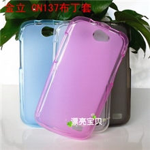 大量现货金立GN137彩色布丁套GN137手机保护套清水软胶套