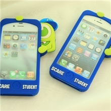 怪兽大学迪士尼怪物单眼怪大眼仔iPhone4/5立体软胶手机壳