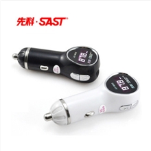 先科M80车载MP3播放器插卡\U盘FM发射器汽车用充电器