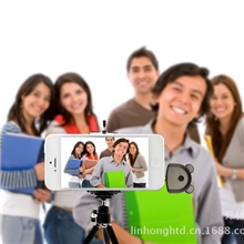 创意土豪金iphone5S自拍遥控器手机支架无线快门拍照礼品