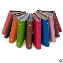 厂家批发H款式头层牛皮真皮卡包牛皮名片夹8色606