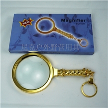 批发放大镜老人阅读手持全金属花柄90MM5倍阅读放大镜美观耐用