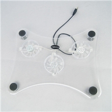 透明薄笔记本电脑散热器笔记本散热器抽风式738一件代发货