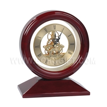 机械礼品钟齿轮钟透视机芯钟座钟台钟家居钟工艺礼品木座钟