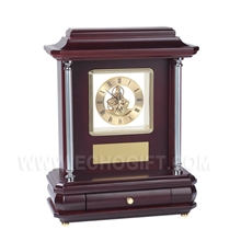 机械礼品钟齿轮钟透视机芯钟座钟台钟家居钟工艺礼品木座钟