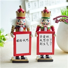新款！21CM胡桃夹子礼品木偶兵生日结婚礼物名片夹胡桃兵
