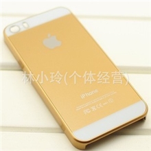 新款土豪金iphone手机壳亚克力镜面防刮iphone5c原装色保护壳