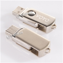 十年u盘工厂批金属小胖子16G商务礼品个性独特保质保量旋转优盘