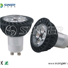 供应LED射灯双色GU104*1W灯杯晶圆芯片高亮度射灯