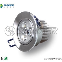 供应3X1W竖形内凹天花灯3W天花灯高品质高亮度LED天花灯