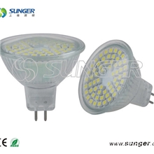 供应12VMR16玻璃灯杯60灯室内LED照明LED灯