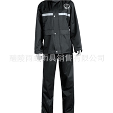 雨衣厂家专业定做行政雨衣PVC分体雨衣高档防水反光雨衣