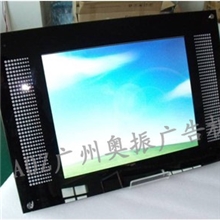 广州奥振17寸挂壁黑色亚克力五金广告机广告机厂家