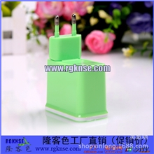 双USB手机平板充电器2A欧规家用/旅行直充头