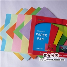 批发儿童手工纸彩纸幼儿手工折纸材料彩色折纸10色100张15cm