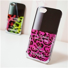 苹果iphone5手机保护套批发IMD工艺爆款小香豹纹指甲油