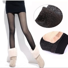 《精品热卖》603-2秋冬银丝加厚超透肉双层裤|打底裤|打底裤批发