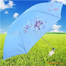 杭州天堂伞339S丝印二片印花雨伞