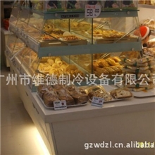 广州高透明抽屉式方形面包展示柜