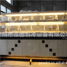 广维德牌新型圆弧形抽屉式木制钢化玻璃面包柜