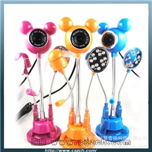 厂家直供超值卡通米奇多功能USB台灯小风扇电脑摄像头厂家热火销