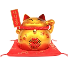 爆款土豪金招财猫存钱罐音箱，USB电脑音箱，锂电无线蓝牙音响